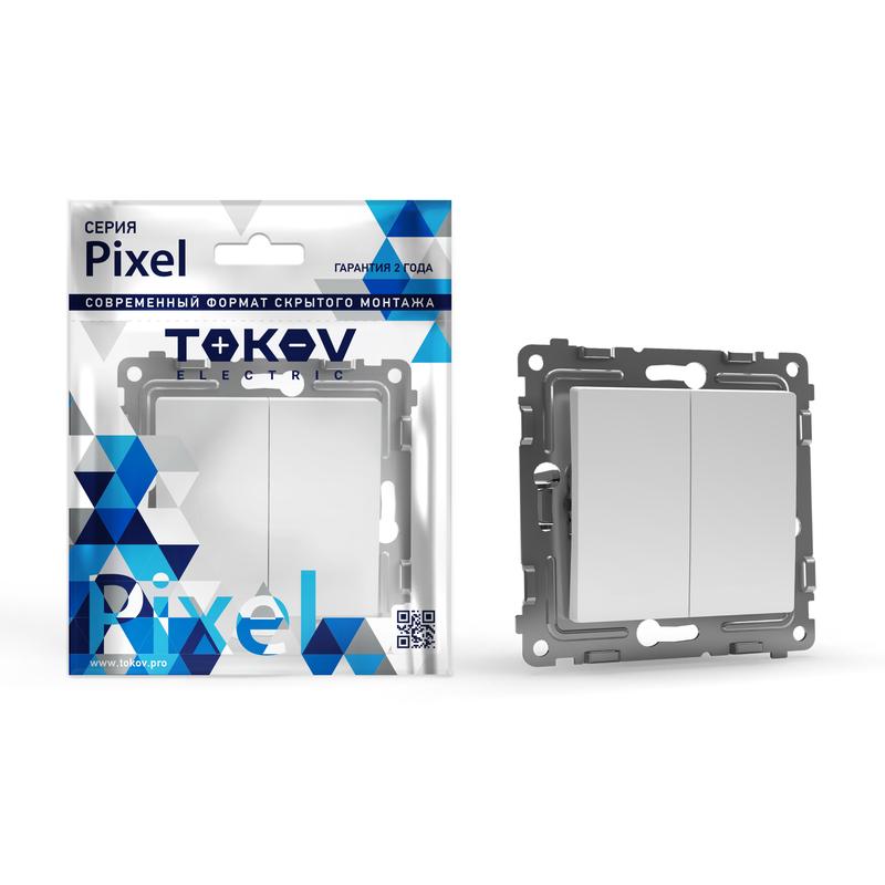 

Выключатель Tokov Electric Pixel TKE-PX-V2-C01, 2кл., скрытый монтаж, механизм с накладкой без рамки, белый (TKE-PX-V2-C01), TKE-PX-V2-C01