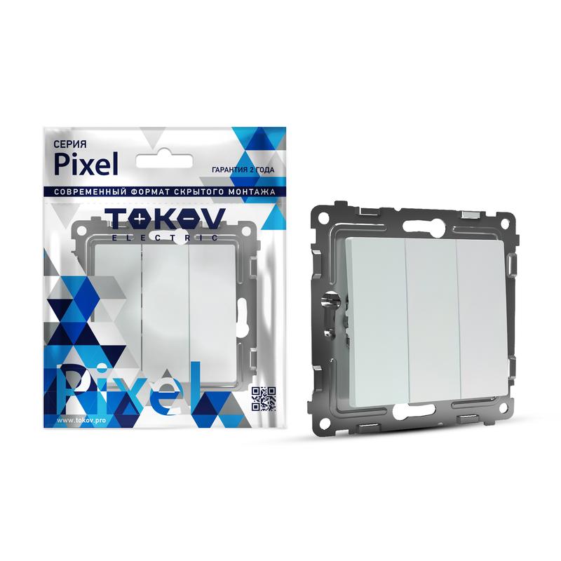 

Выключатель Tokov Electric Pixel TKE-PX-V3-C04, 3кл., скрытый монтаж, механизм с накладкой без рамки, Перламутровый (TKE-PX-V3-C04), TKE-PX-V3-C04