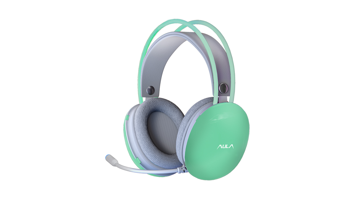 

Проводная гарнитура AULA S505, USB, голубой, S505