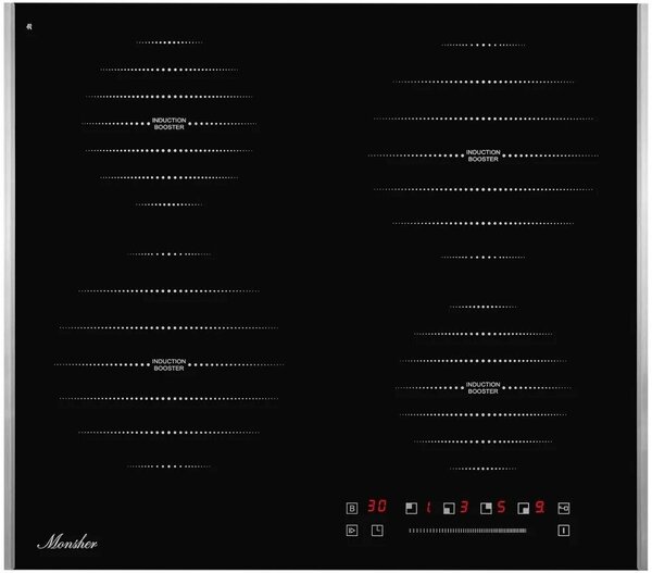 

Индукционная варочная панель Monsher MHI 6181, 4 конфорки, черный (MHI 6181), Черная, MHI 6181
