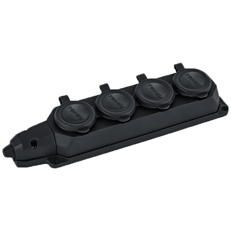 

Колодка удлинителя TOKOV ELECTRIC TKE-C05-KK4-Z 4-розетки, 16А, с/з, защитные крышки, черный (TKE-C05-KK4-Z), TKE-C05-KK4-Z