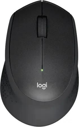 Мышь беспроводная Logitech M331 Silent Plus, 1000dpi, оптическая светодиодная, USB, черный (910-004914)