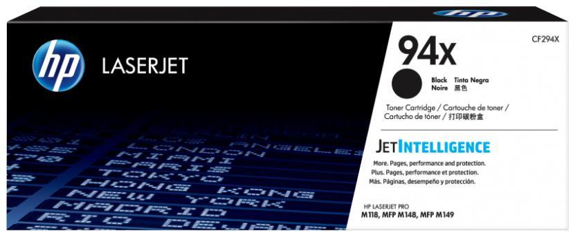 

Картридж лазерный HP 94X/CF294X, черный, 2800 страниц, оригинальный для HP LJ M148dw/LJ M148fdw с чипом, 94X
