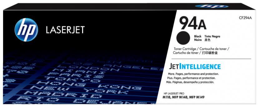 

Картридж лазерный HP 94A/CF294A, черный, 1200 страниц, оригинальный для HP LJ M118dw/LJ M148dw с чипом, 94A