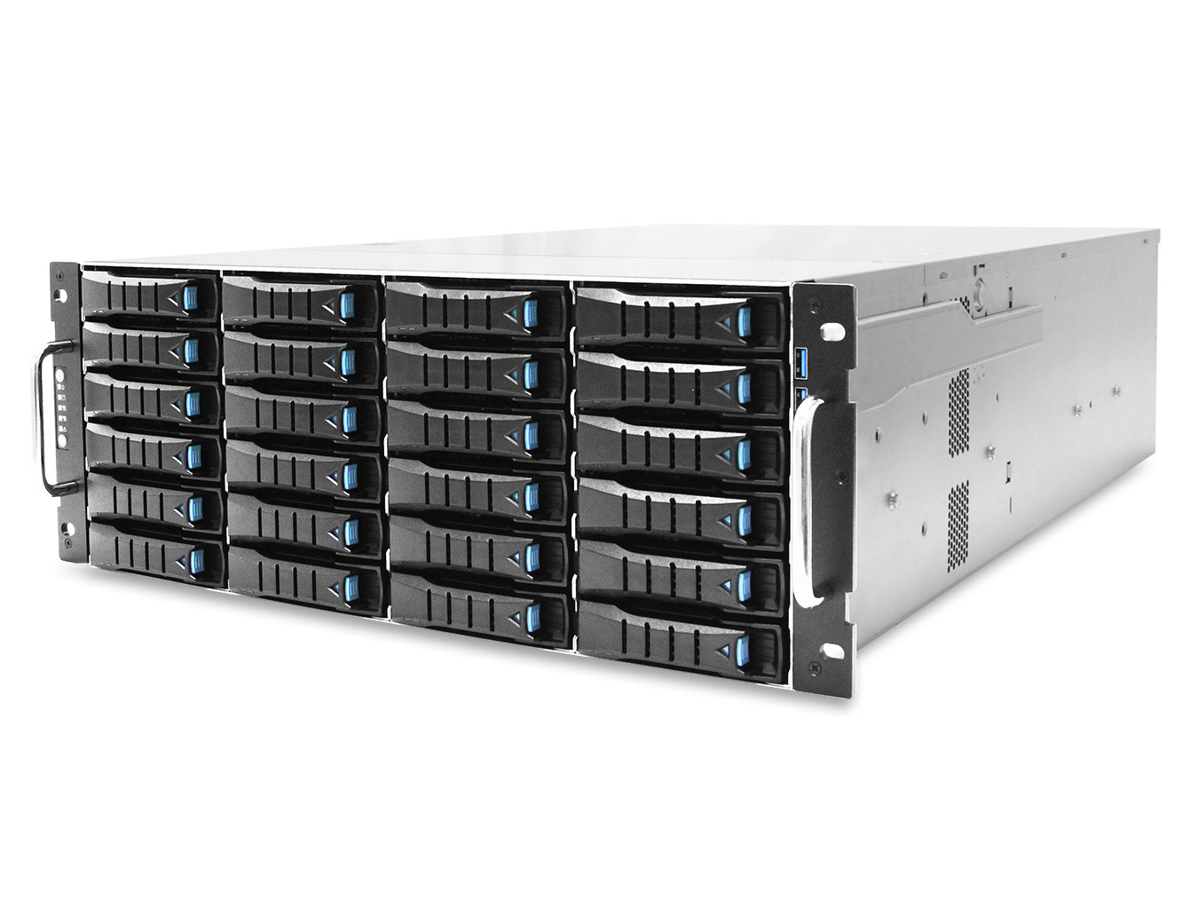 

Корпус AIC RSC-4ET3, E-ATX, 4U RM, 24x3.5/2.5 HS + 8x2.5 HS, Redundant 2x1200 Вт, черный/серебристый (XE1-4ET01-01), RSC-4ET3