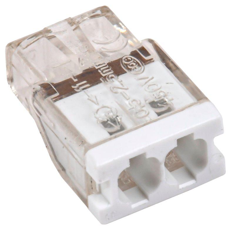 

Клемма монтажная IEK СМК 772-202 2x0,5 - 2,5 мм², 4 шт., белый (UKZ30-202-004), СМК 772-202