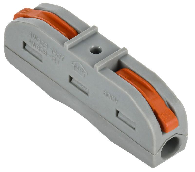 

Клемма монтажная IEK СМК 222-4111 2x0,08-4 мм², с рычагами, серый (UKZ20-4111-050), СМК 222-4111