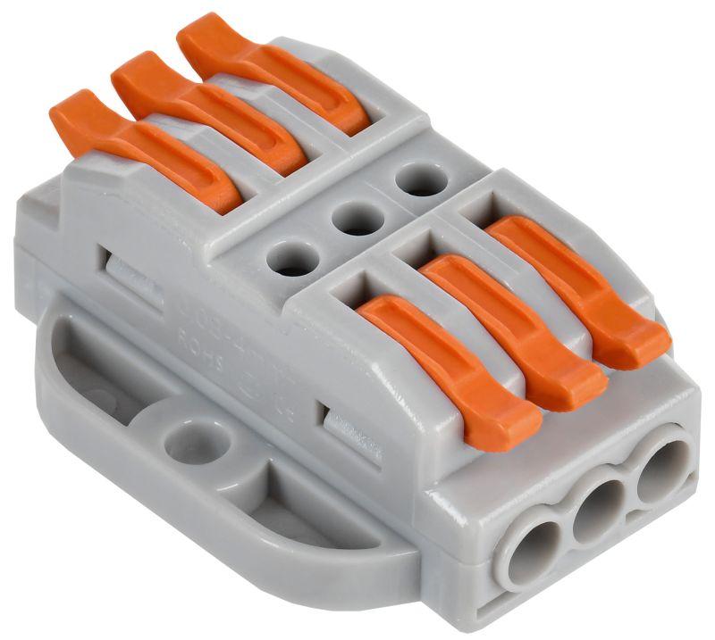 Клемма монтажная IEK СМК 222-4133P 6 проводная