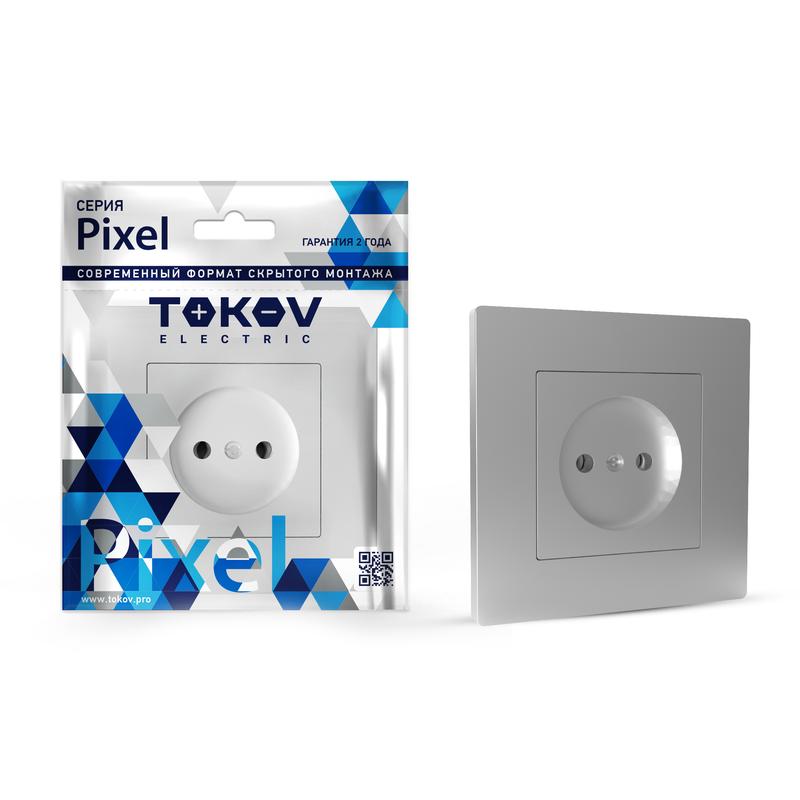 

Розетка TOKOV ELECTRIC Pixel, скрытый монтаж, однопостовая, 16А, в сборе, IP20, алюминий, 1 шт. (TKE-PX-R1F-C03)