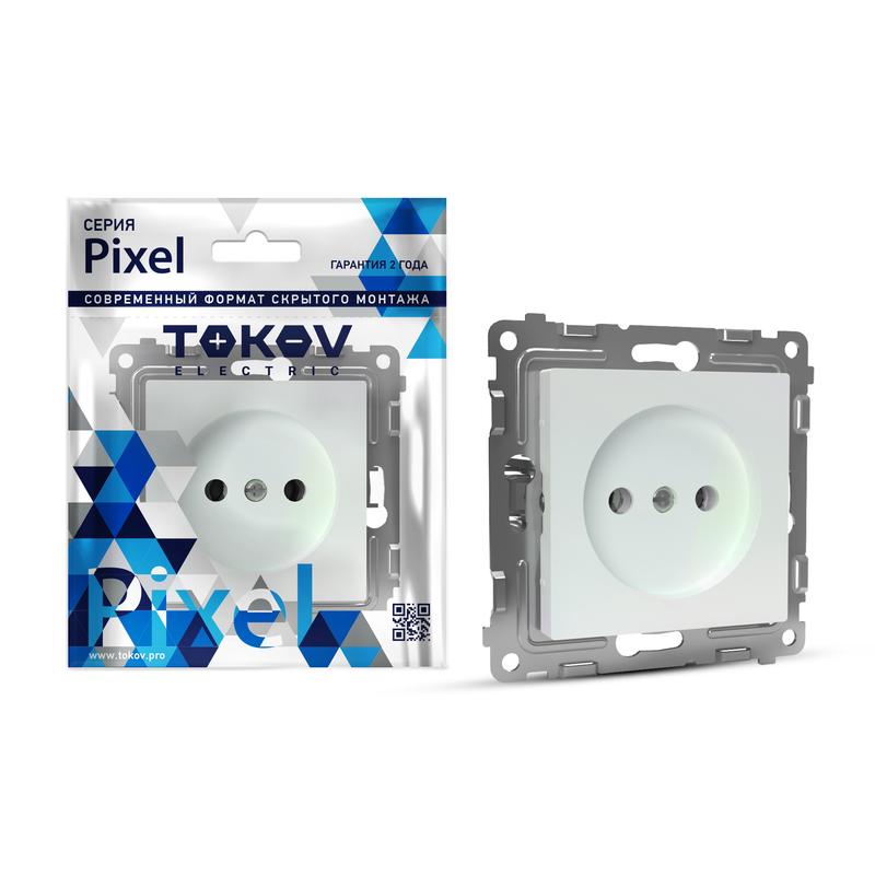 

Розетка TOKOV ELECTRIC Pixel, скрытый монтаж, однопостовая, со шторками, 16А, механизм с накладкой без рамки, IP20, перламутр, 1 шт. (TKE-PX-R1SF-C04)