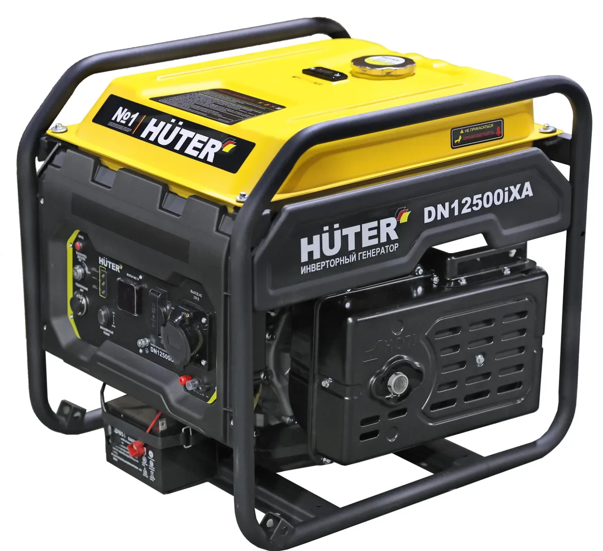 

Электрогенератор Huter DN12500iXA, однофазный, инверторный, бензиновый, 20 л.с., 9 кВт, 1xEURO 16A + 1x220В 32A (64/10/13), DN12500iXA