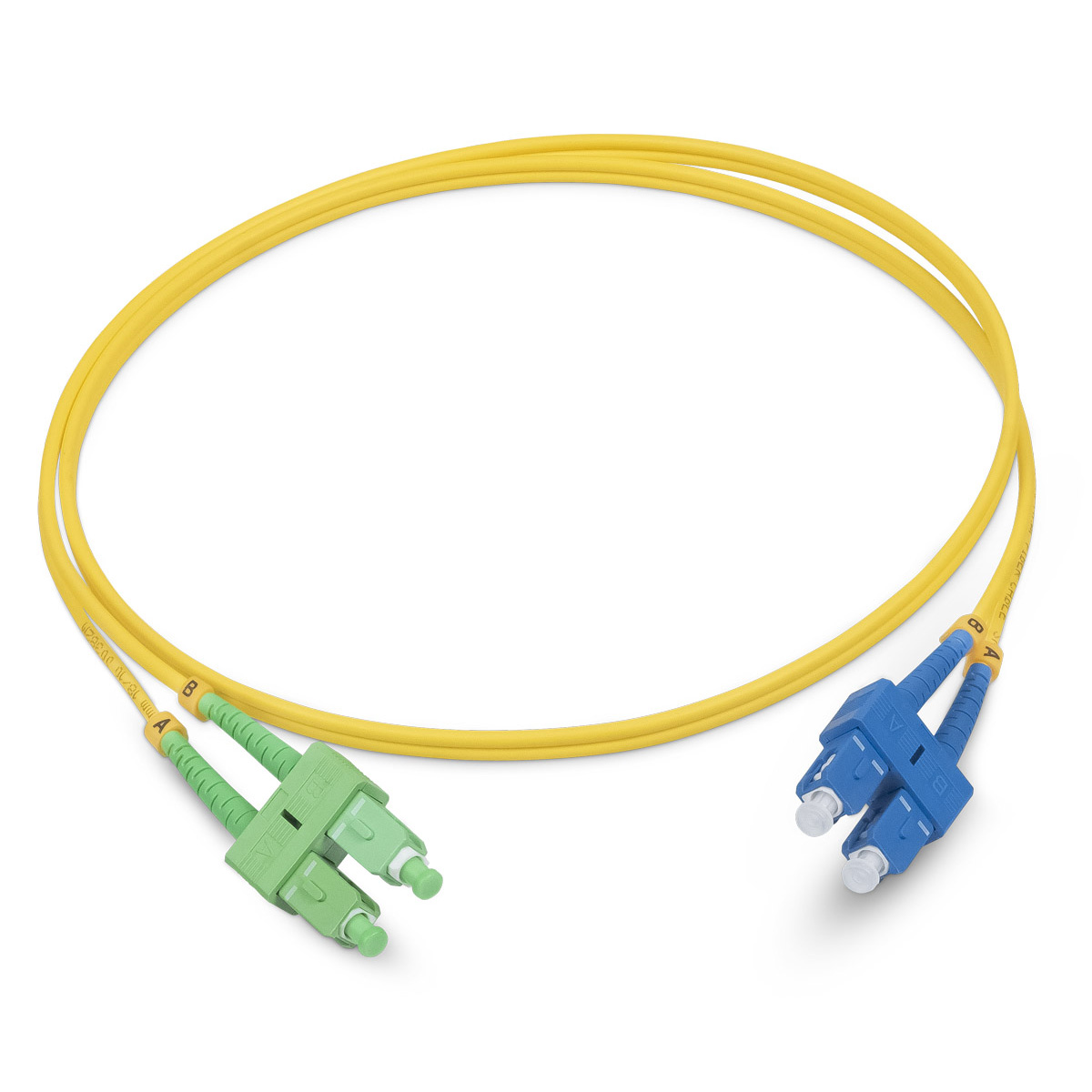 

Патч-корд оптический Cabeus FOP(d)-9-SC/APC-SC/UPC-5m, SC/APC-SC/UPC, одномодовый, 9/125, OS2, двойной, 5 м, LSZH, желтый (FOP(d)-9-SC/APC-SC/UPC-5m), FOP(d)-9-SC/APC-SC/UPC-5m