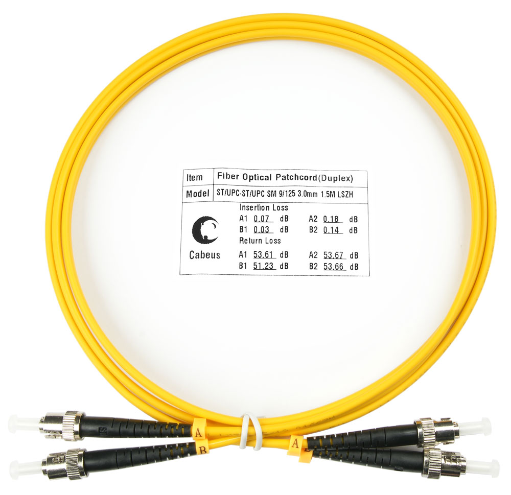 

Патч-корд оптический Cabeus FOP(d)-9-ST-ST-1,5m, ST/UPC-ST/UPC, одномодовый, 9/125, OS2, двойной, 1.5 м, LSZH, желтый (FOP(d)-9-ST-ST-1,5m), FOP(d)-9-ST-ST-1,5m