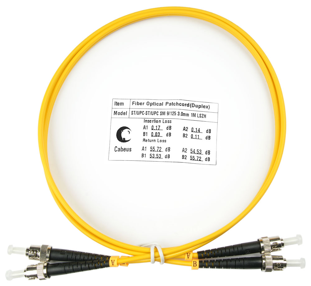 

Патч-корд оптический Cabeus FOP(d)-9-ST-ST-1m, ST/UPC-ST/UPC, одномодовый, 9/125, OS2, двойной, 1 м, LSZH, желтый (FOP(d)-9-ST-ST-1m), FOP(d)-9-ST-ST-1m