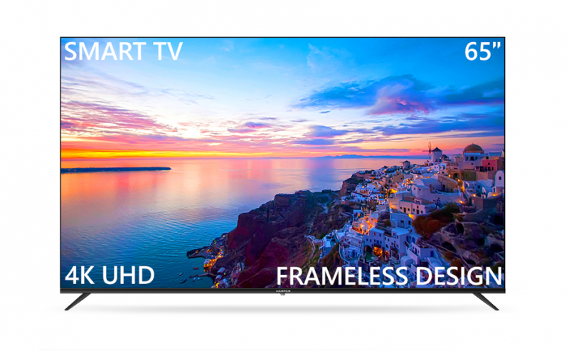 

Телевизор 65" HARPER 65U661TS, 3840x2160, DVB-T /T2 /C, HDMIx3, USBx2, WiFi, Smart TV, черный (65U661TS), 65U661TS