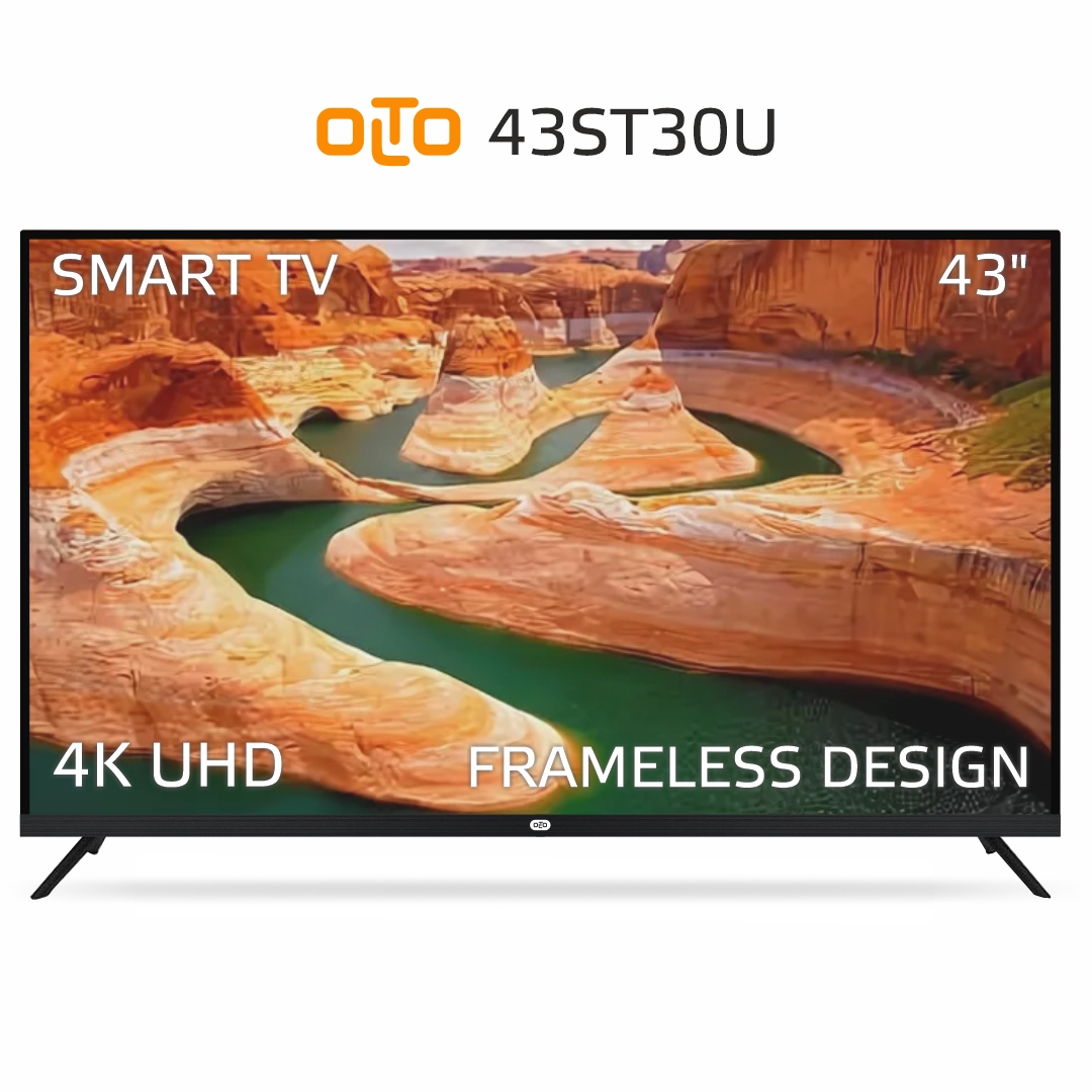 

Телевизор 43" OLTO 43ST30U, 3840x2160, DVB-T /T2 /C, HDMIx3, USBx2, WiFi, Smart TV, черный (43ST30U), 43ST30U