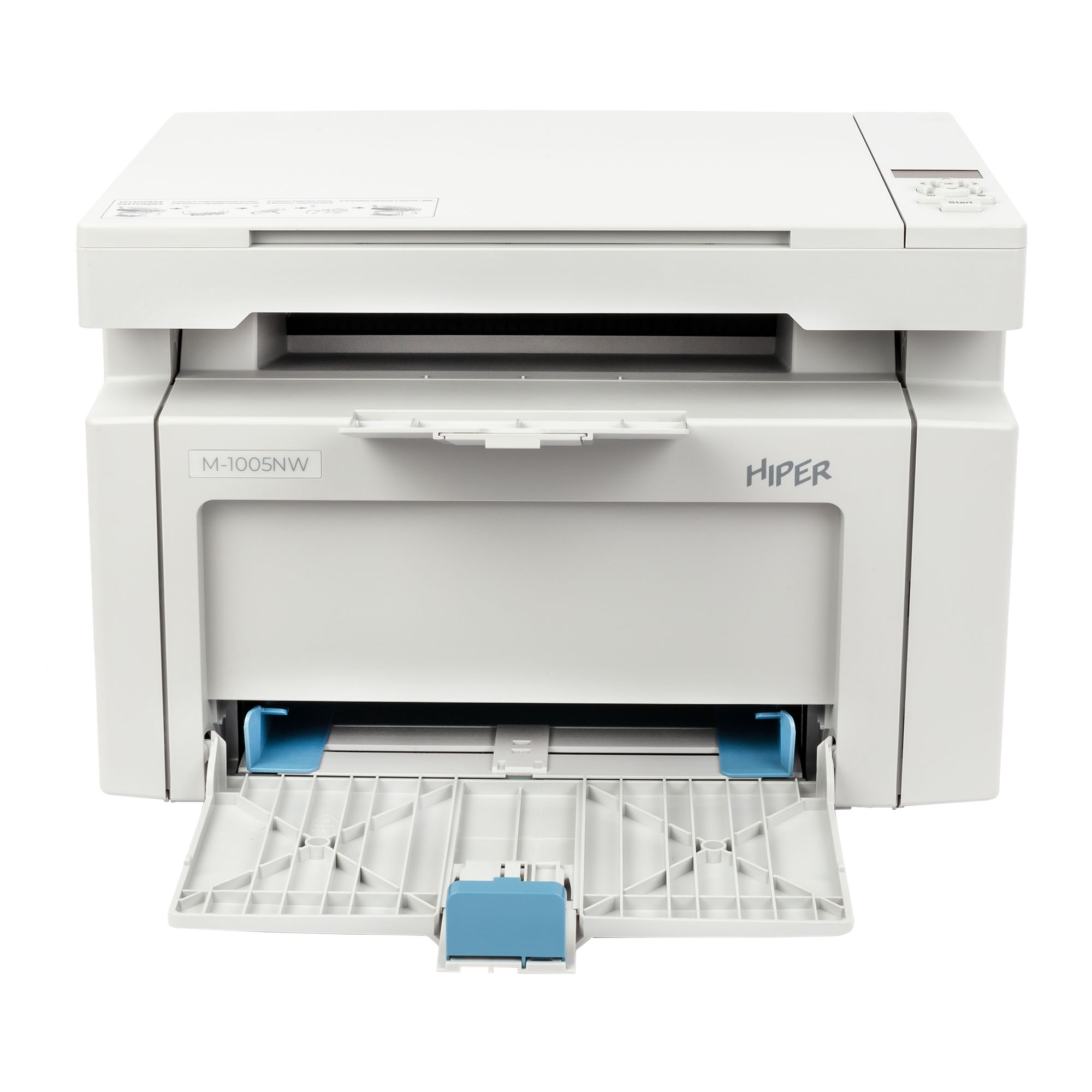 МФУ лазерный Hiper M-1005, A4, ч/б, 22 стр/мин (A4 ч/б), 600x600 dpi, сетевой, Wi-Fi, USB, белый (M-1005NW (GR)) б/у, после ремонта, следы эксплуатации, комплект полный