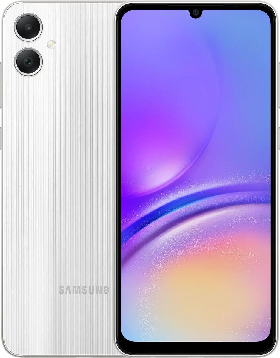 

Смартфон Samsung Galaxy A05, 6.7" 720x1600 PLS, MediaTek Helio G85, 4Gb RAM, 128Gb, 3G/4G, Wi-Fi, BT, 2xCam, 2-Sim, 5000 мА⋅ч, USB Type-C, Android 13, серебристый (SM-A055FZSGCAU), Galaxy A05