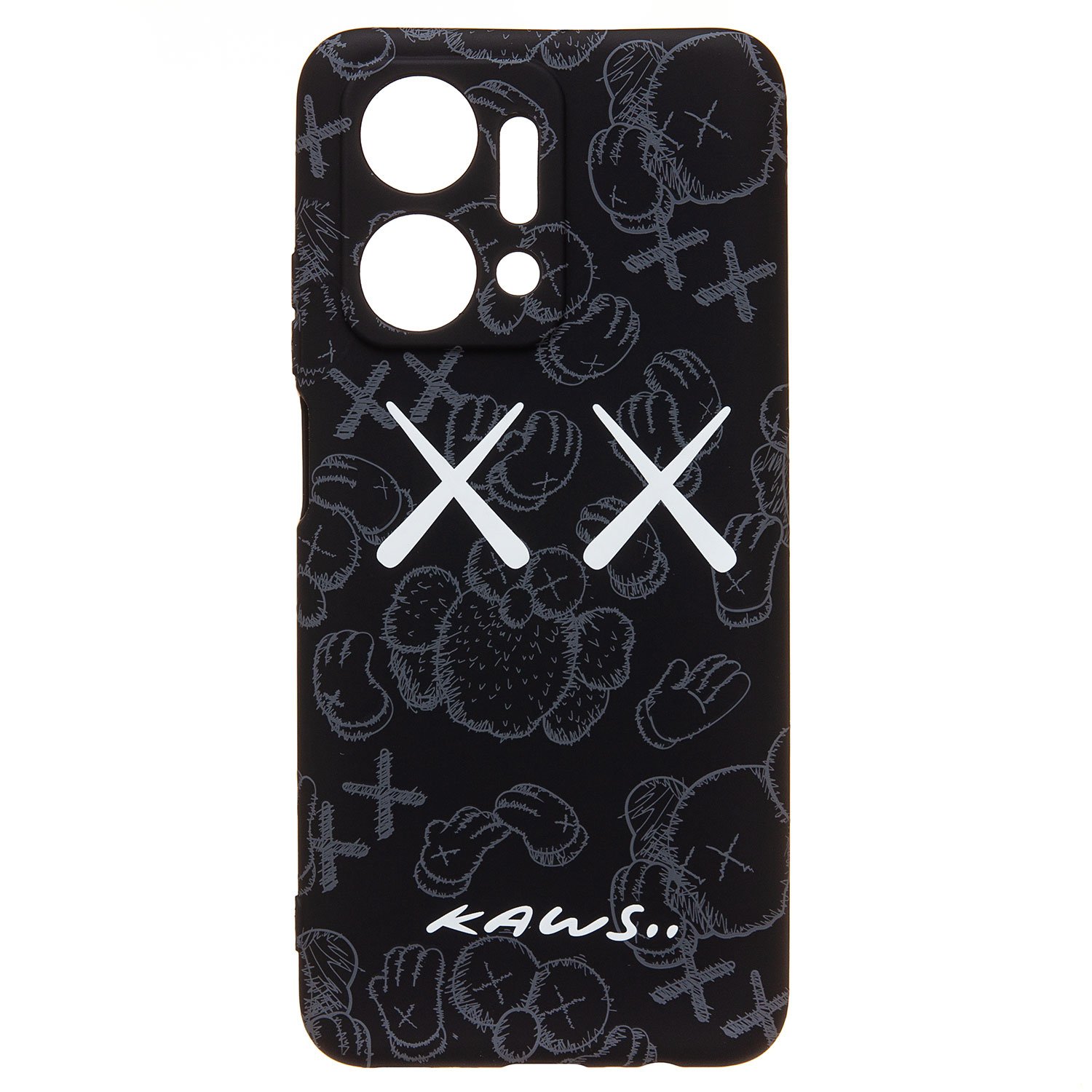 Чехол-накладка Luxo Creative для смартфона HONOR X7a, силикон, черный 089 (226037)