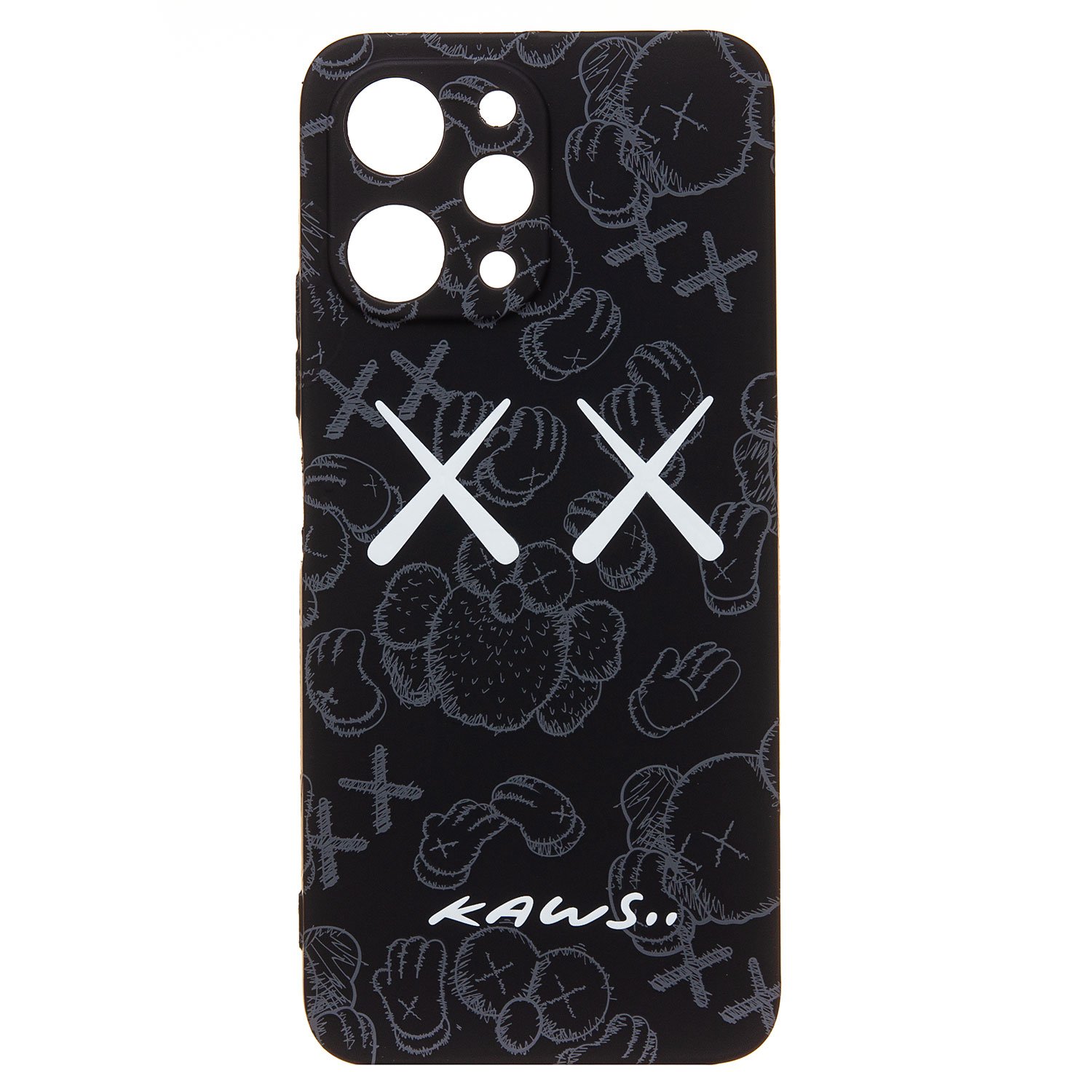 Чехол-накладка Luxo Creative для смартфона Xiaomi Redmi 12 4G, силикон, черный 089 (226103)