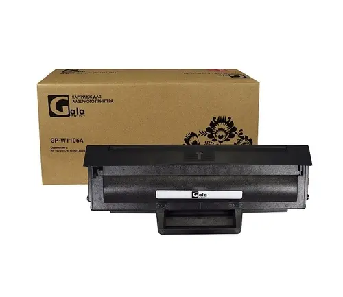

Картридж лазерный GalaPrint GP-W1106A (№106A/W1106A), черный, 1000 страниц, совместимый для LaserJet 107a/107w/135w/135a/137fnw выпущенных после 01.11.2021