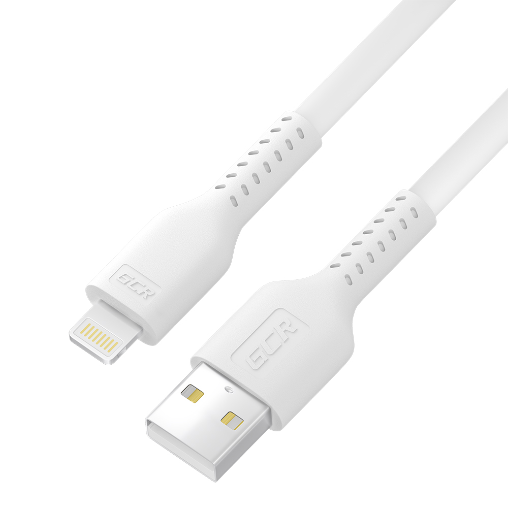 

Кабель USB-Lightning 8-pin, MFi, быстрая зарядка, 2.4А, 1 м, белый, Greenconnect GCR-IP21 (GCR-54251), GCR-IP21