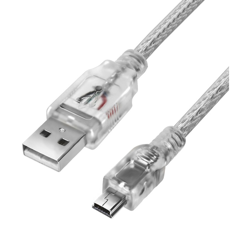 

Кабель USB 2.0(Am)-Mini USB 2.0(Bm), экранированный, 30 см, прозрачный, Greenconnect GCR-UM1 (GCR-UM1M5P-BD2S-0.3m), GCR-UM1