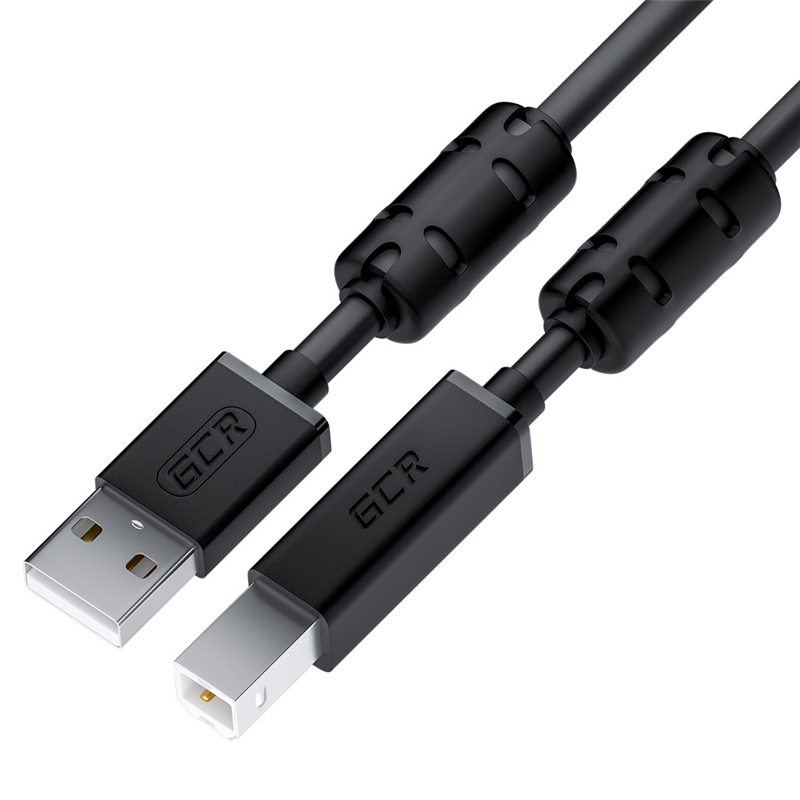 

Кабель USB 2.0(Am)-USB 2.0(Bm), ферритовый фильтр, экранированный, 5 м, черный, Greenconnect GCR-UPC10 (GCR-52420), GCR-UPC10