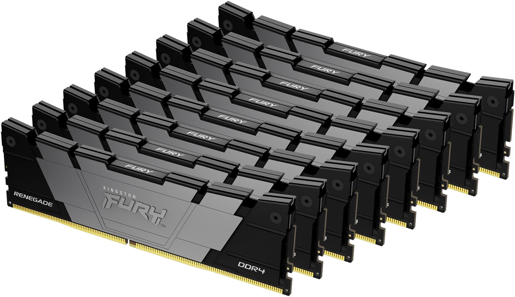 

Комплект памяти DDR4 DIMM 256Gb (8x32Gb), 3200MHz, CL16, 1.35V, Kingston, FURY Renegade Black (KF432C16RB2K8/256) Retail, KF432C16RB2K8/256