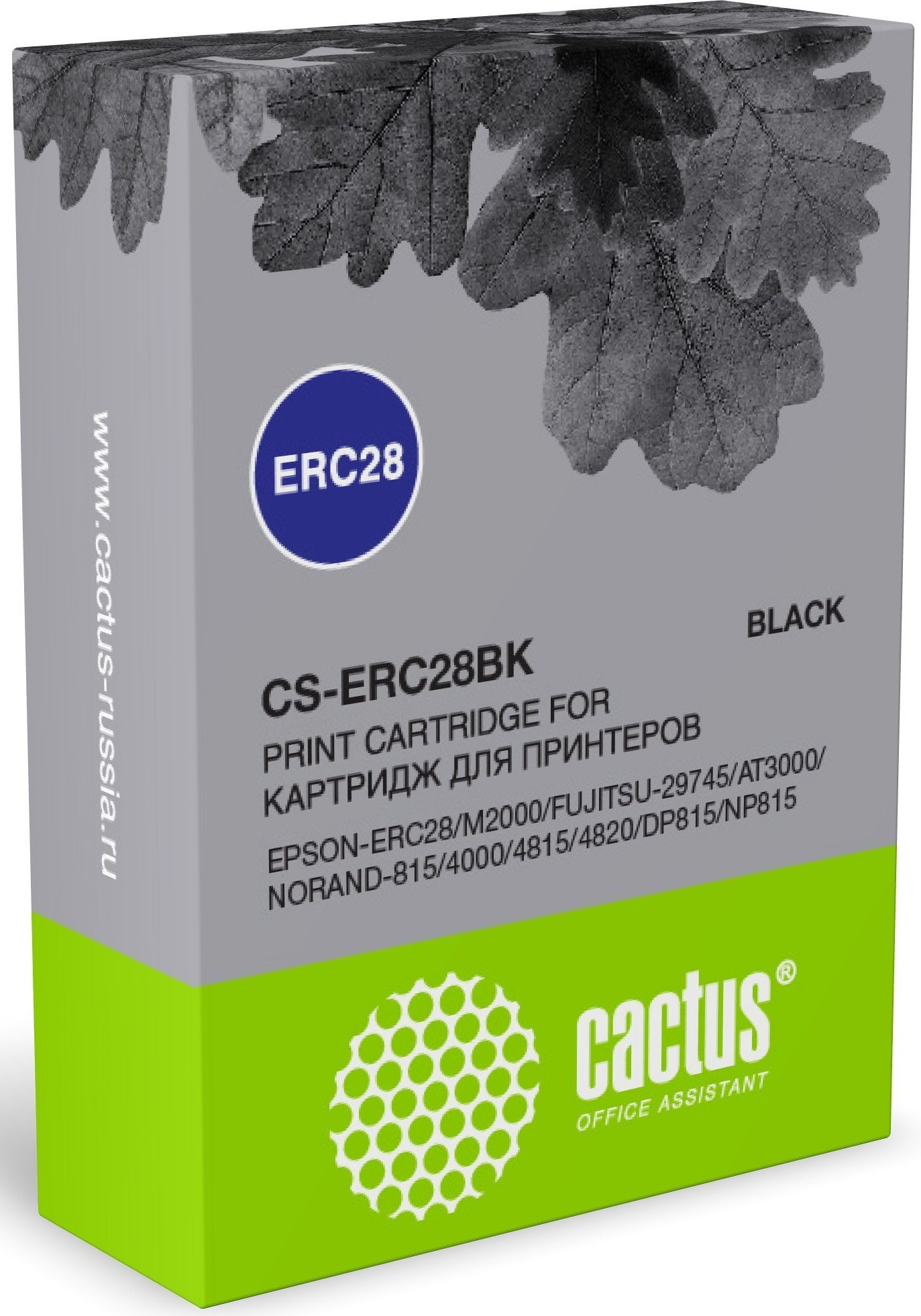 

Картридж Cactus CS-ERC28BK для ERC28/M2000/FUJITSU-29745/AT3000/NORAND-815/4000/4815/4820/DP815/NP815, 12.7мм x 3.1м, черный (CS-ERC28BK), CS-ERC28BK