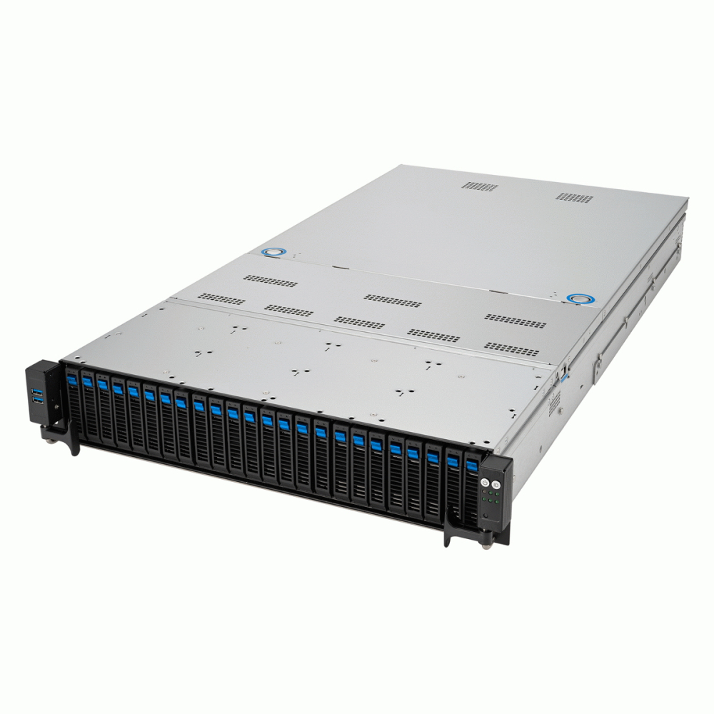 Серверная платформа ASUS RS720A-E12-RS24, 2xSocket SP5, 24xDDR5, 24x2.5 HDD HS, Redundant 2x2600 Вт 2U (90SF02E1-M00720)