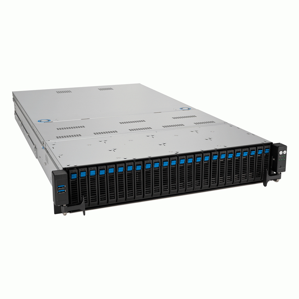 Серверная платформа ASUS RS720A-E12-RS24U, 2xSocket SP5, 24xDDR5, 24x2.5 HDD HS, Redundant 2x2600 Вт 2U (90SF02E1-M006D0)
