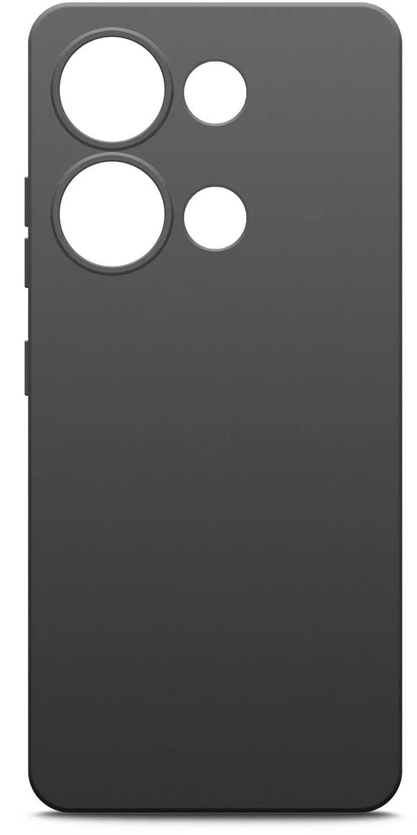 

Чехол-накладка BoraSCO для смартфона Xiaomi Redmi Note 13 4G, силикон, черный (73006)