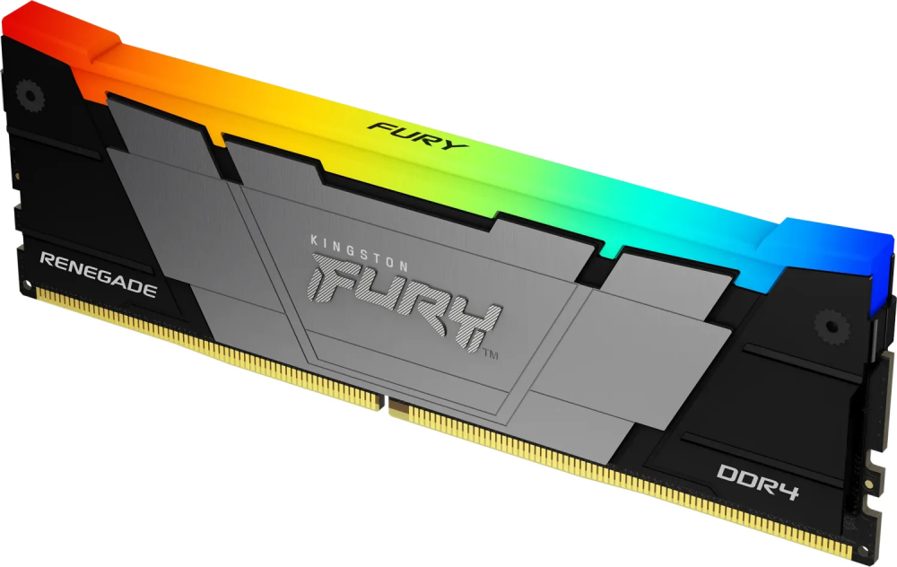

Память DDR4 DIMM 8Gb, 4000MHz, CL19, 1.35V, Kingston, FURY Renegade RGB (KF440C19RB2A/8) Retail, KF440C19RB2A/8
