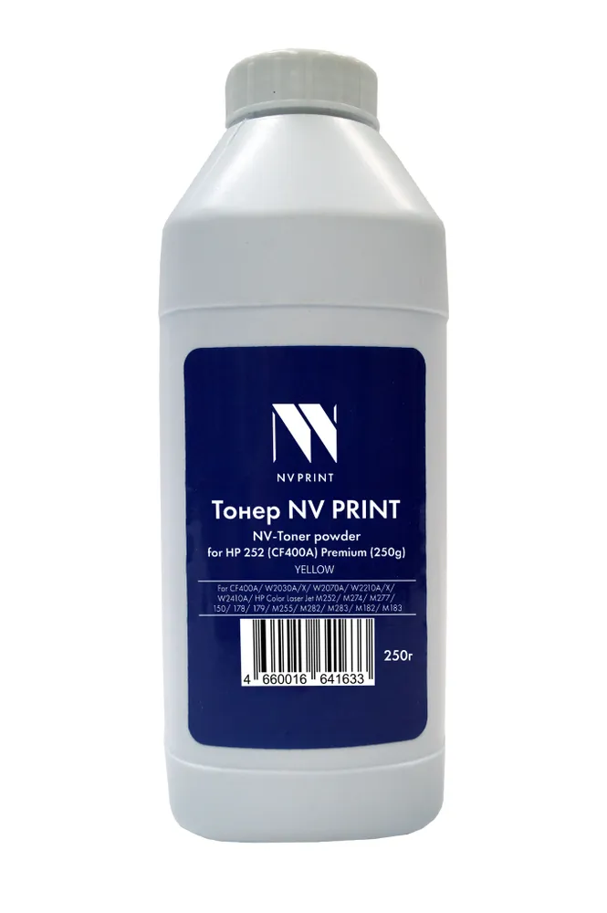 Тонер NV Print NV-252-PR-250GY 250 г, желтый