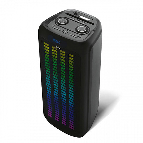 

Портативная акустика BQ PBS2010, 100 Вт, FM, AUX, USB, microSD, Bluetooth, подсветка, черный, PBS2010