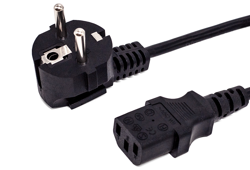 

Кабель питания Schuko (Euro)(M)-IEC-320-C13 угловая вилка/прямой штекер, 6А, 3 м, черный Filum (FL-PC6-EU-C13-3M)