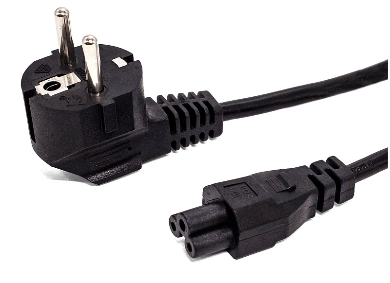 

Кабель питания IEC-320-C7-IEC-320-C5 угловая вилка/прямой штекер, 10А, 1 м, черный Fillum (FL-PC10-EU-C5-1M)