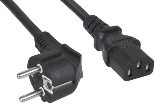 

Кабель питания IEC-320-C7-IEC-320-C13 угловая вилка/прямой штекер, 16А, 1.8 м, черный Fillum (FL-PC-SH90/C13-C1-1.8-BK)