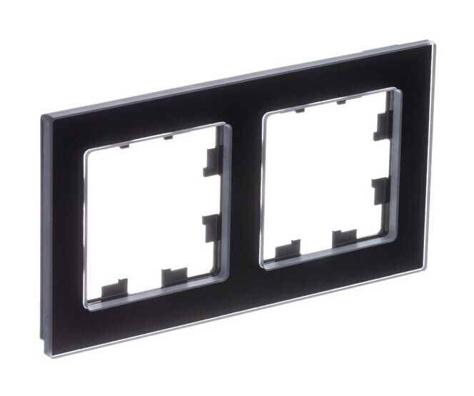Рамка Systeme Electric AtlasDesign Nature, 2-поста, черный
