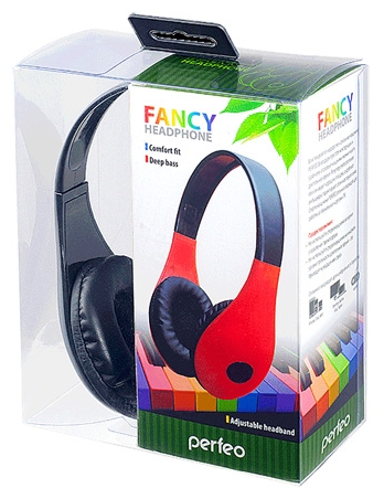 

Проводные наушники Perfeo FANCY, черный/красный (PF-FAN-BLK/RED), Fancy