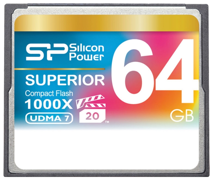 Карта памяти CompactFlash Silicon Power 64Gb SP064GBCFC1K0V10