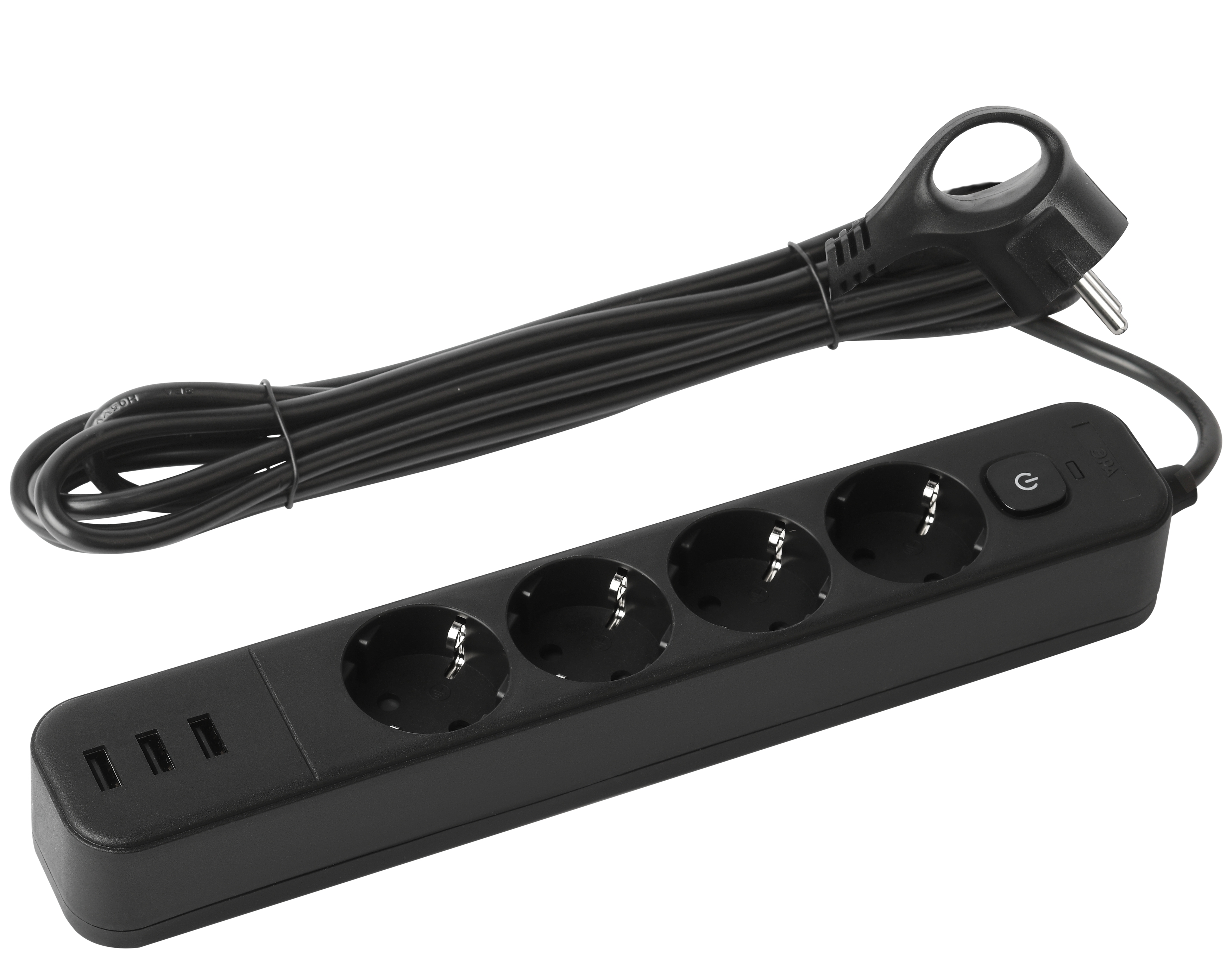 

Сетевой фильтр ЭРА USF-4es-3m-3xUSBA-B, 4-розетки, 3xUSB, 1.5 м, черный (Б0059570), USF-4es-3m-3xUSBA-B