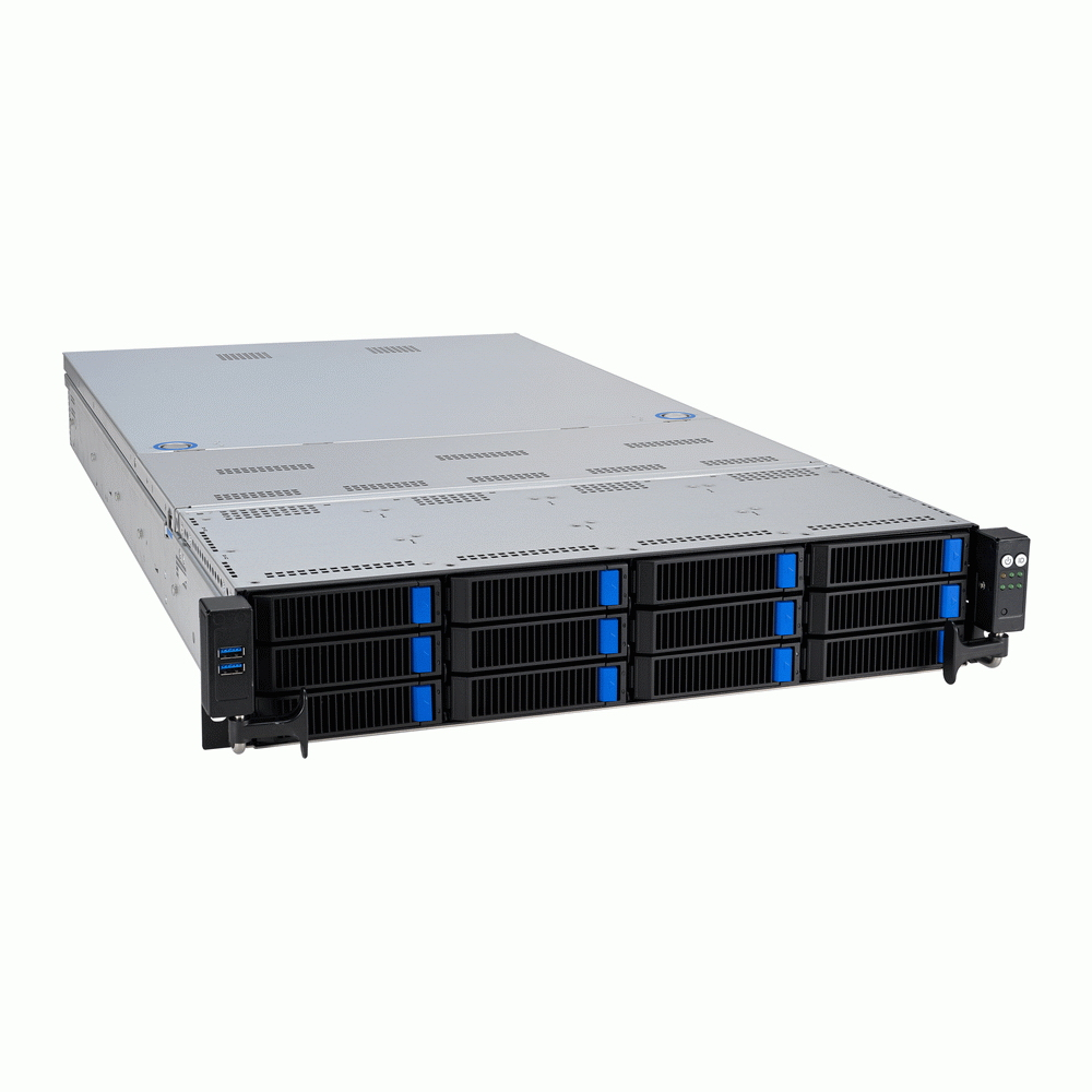 Серверная платформа ASUS RS720A-E12-RS12, 2xSocket SP5, 24xDDR5, 12x2.5/3.5 HDD HS, Redundant 2x2600 Вт 2U (90SF02E1-M00BZ0)