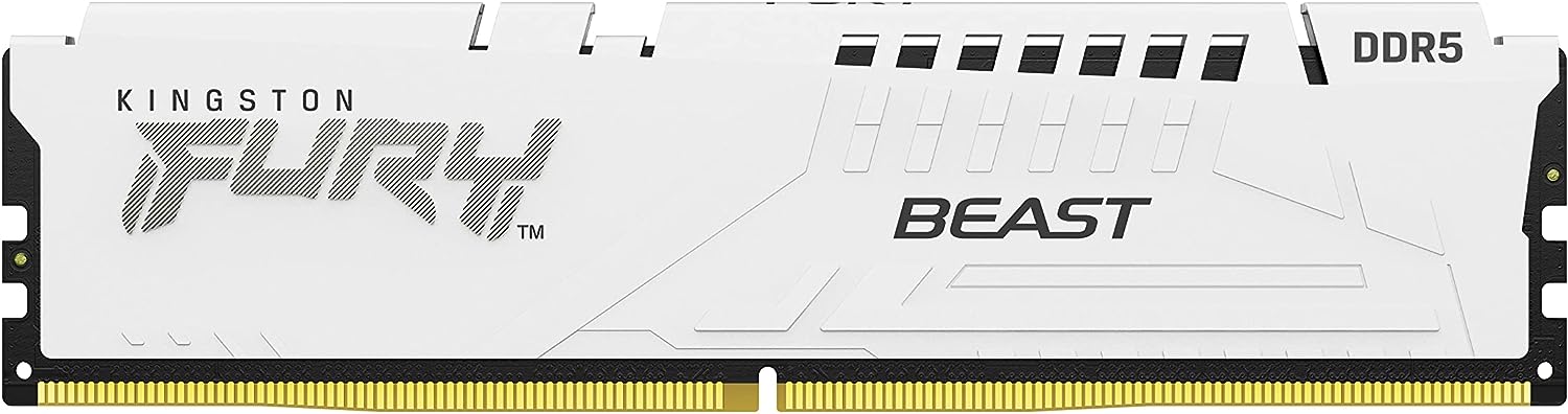 

Память DDR5 DIMM 32Gb, 5200MHz, CL40, 1.25V, Kingston, FURY Beast White (KF552C40BW-32) Retail, KF552C40BW-32