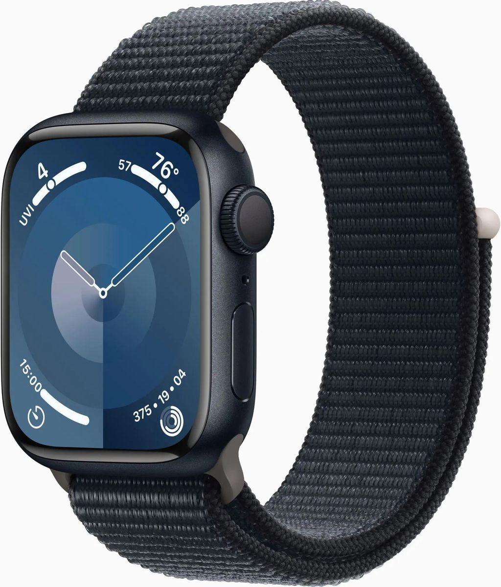 

Смарт-часы Apple Watch Series 9 A2978 41мм OLED, темная ночь (MR9L3LL/A / MT9L3AM/A), Watch Series 9 A2978 41мм