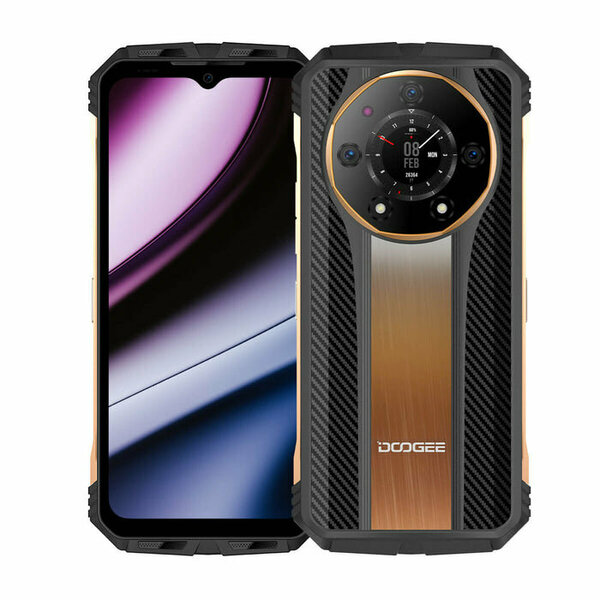 

Смартфон DOOGEE S110, 6.58" 1080x2408 IPS, MediaTek Helio G99, 12Gb RAM, 256Gb, 3G/4G, NFC, Wi-Fi, BT, 3xCam, 2-Sim, 10.8 А·ч, USB Type-C, Android 13, черный (S110_Sunshine Gold), S110