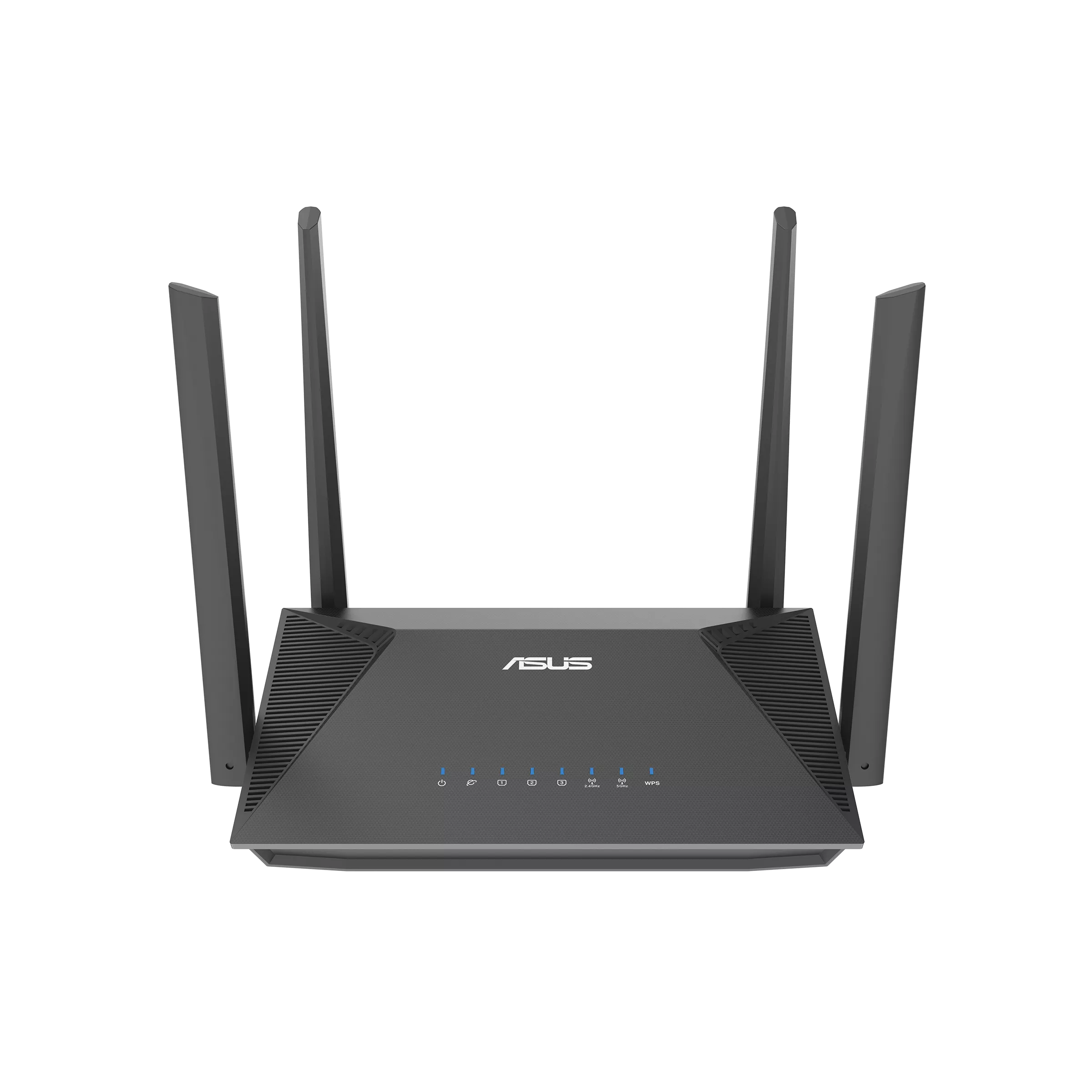 Wi-Fi роутер ASUS RT-AX52, 802.11a/b/g/n/ac/ax, 2.4 / 5 ГГц, до 1.78 Гбит/с, LAN 3x1 Гбит/с, WAN 1x1 Гбит/с, внешних антенн: 4 (RT-AX52)