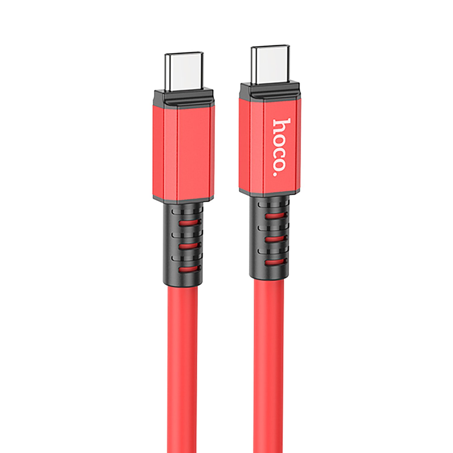 

Кабель USB Type-C-USB Type-C, быстрая зарядка, 3А, 60 Вт, 1 м, красный, HOCO X85 Strength