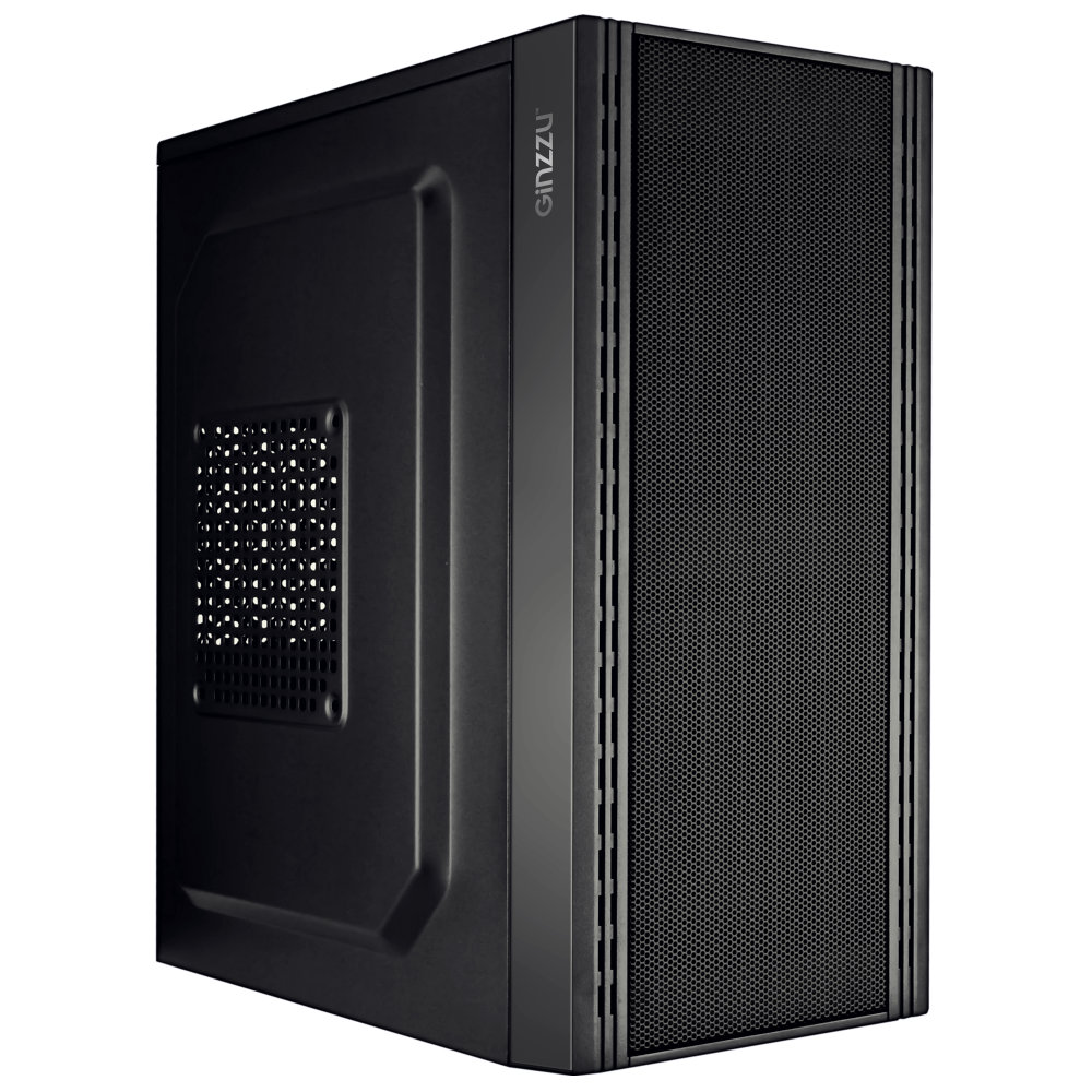 Купить Корпус Ginzzu B170, mATX, Mini-Tower, черный, без БП - цена: 1425 ₽,  характеристики, описание, фото | Boxberry Маркет